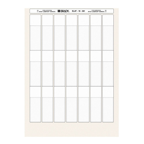 LaserTab Self-laminating Polyester Cable Labels A4, ELAT-19-361-1 LaserTab Self-laminating Polyester Cable Labels A4, ELAT-19-361-1