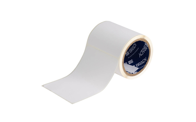 Bradyjet Polyester Labels 101.6mm x 152.4mm x 80 roll (J40-25-2475)