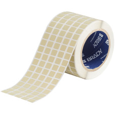 Brady Polyimide Amber Labels THT-12-724-10, 11.10mm x 12.70mm x 10,000 labels