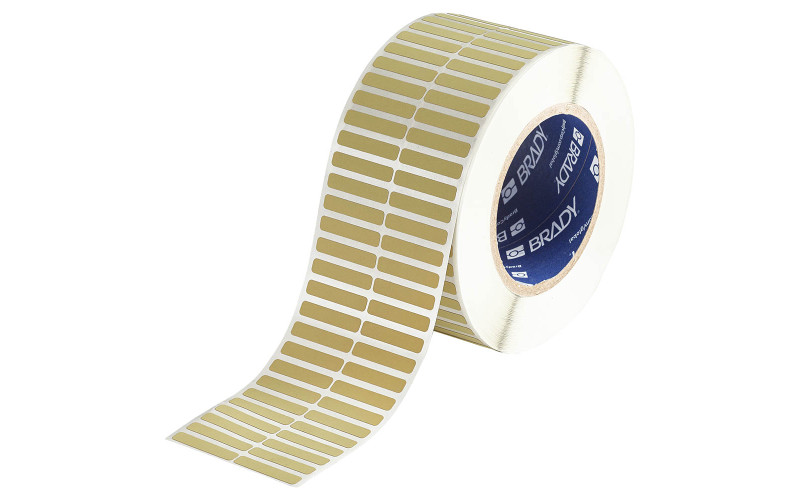 Brady Polyimide Amber Labels THT-13-724-10, 6.35mm x 31.75mm x 10,000 labels Brady Polyimide Amber Labels THT-13-724-10, 6.35mm x 31.75mm x 10,000 labels