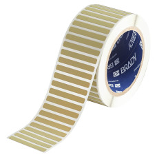 Brady Polyimide Amber Labels THT-15-724-2.5, 6.35mm x 50.80mm x 2,500 labels