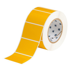 Brady Yellow Labels THT-19-423-3-YL, 50.80mm x 76.2mm x 1,000 labels