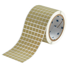 Brady Polyimide Amber Labels THT-38-724-10, 9.53mm x 9.53mm x 10,000 labels