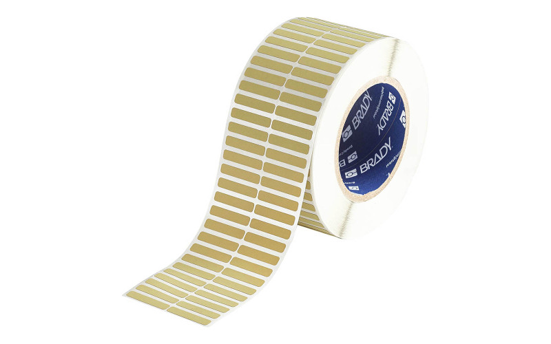 Brady Polyimide Amber Labels THT-4-724-10, 6.35mm x 38.10mm x 10,000 labels Brady Polyimide Amber Labels THT-4-724-10, 6.35mm x 38.10mm x 10,000 labels