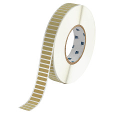 Brady Polyimide Amber Labels THT-49-724-10, 6.35mm x 22.86mm x 10,000 labels