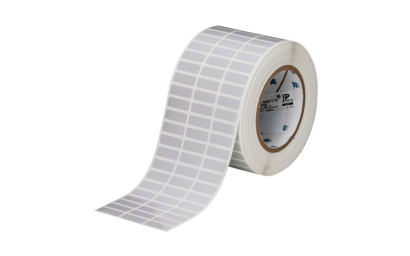 Brady Tamper Resistant Silver Labels THT-5-362-10, 12.70mm x 25.40mm x 10,000 labels