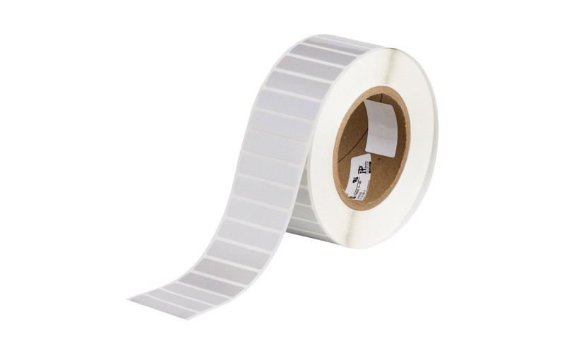 Brady Tamper Resistant Silver Labels THT-53-362-3, 12.70mm x 50.80mm x 3,000 labels