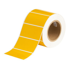 Brady Yellow Labels THT-55-423-1-YL, 50.80mm x 101.6mm x 1,000 labels