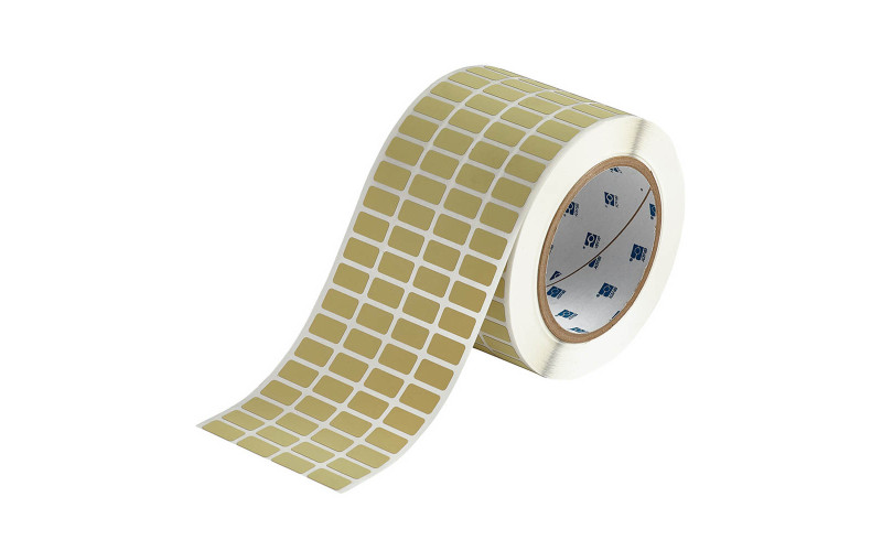 Brady Polyimide Amber Labels THT-57-724-10, 9.53mm x 17.78mm x 10,000 labels Brady Polyimide Amber Labels THT-57-724-10, 9.53mm x 17.78mm x 10,000 labels