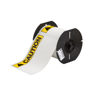 Outdoor CAUTION labels, white, 57mm x 75mm x 300 labels (B30-241-595-ANSICA)