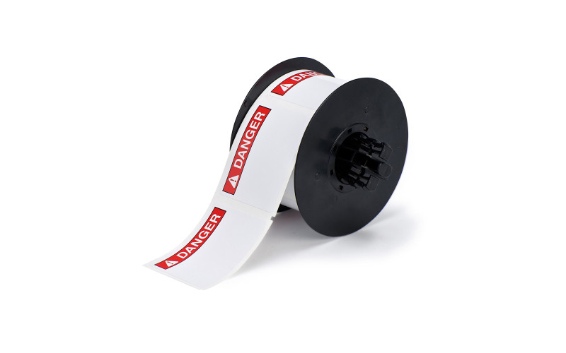 Outdoor DANGER labels, white, 57mm x 75mm x 300 labels (B30-241-595-ANSIDA)