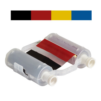 Black/Red/Yellow/Blue Ribbon, B30-R10000-KRYB-8, 200mm panels x 60m