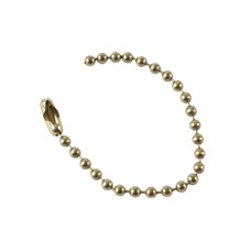 Beaded Chain, Brass, 114mm length x 100 pack