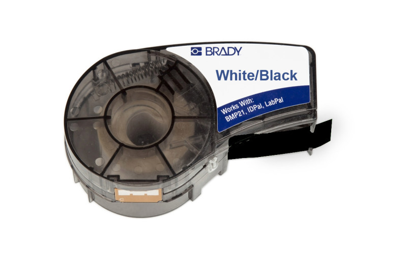 B595 Vinyl Label White/Black 12.7mm x 6.4m (M21-500-595-BK) B595 Vinyl Label White/Black 12.7mm x 6.4m (M21-500-595-BK)