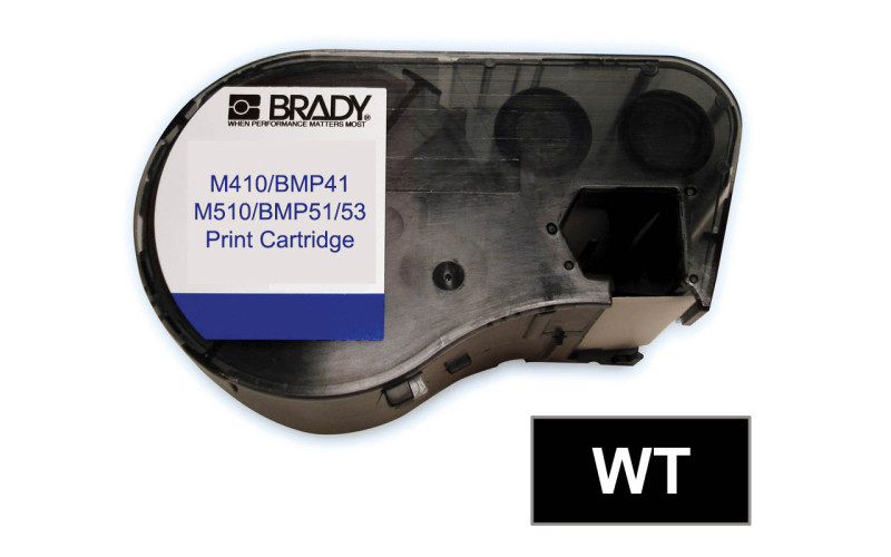 B595 Outdoor 8Yr Vinyl, White/Black 13mm x 7.6m (M4C-500-595-BK-WT)