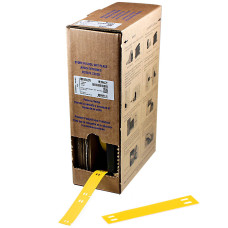 Mass Transit Cable Tags, YELLOW, 10 x 60mm (250 box), BM-10x60-348-YL