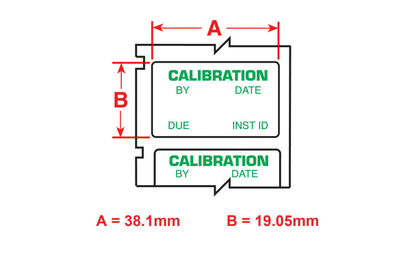 Calibrated Green on White labels, 19.1mm(W) x 38.1mm(H) x 250 labels (M6-30-423-CALI) Calibrated Green on White labels, 19.1mm(W) x 38.1mm(H) x 250 labels (M6-30-423-CALI)