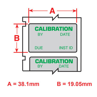 Calibration Green/Matt Silver Labels, 19mm x 38mm x 250 labels (M7-30-428-CALI) Calibration Green/Matt Silver Labels, 19mm x 38mm x 250 labels (M7-30-428-CALI)