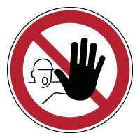 Floor Sign No Access, 350mm diameter (PIC209-D350-FLO)