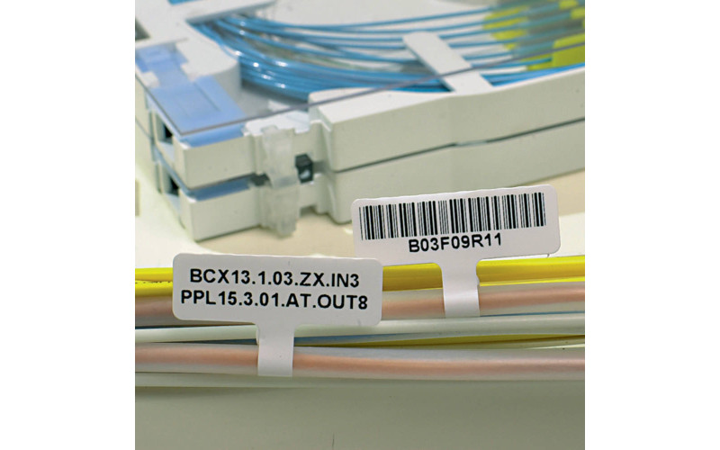 Fibre Optic Cable 'T' Flag 30mm(W) x 10mm(H) 250 labels (M7-1-425-FT) Fibre Optic Cable 'T' Flag 30mm(W) x 10mm(H) 250 labels (M7-1-425-FT)