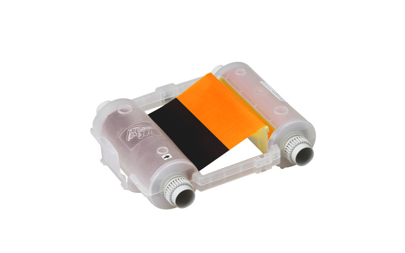 Globalmark Ribbon - 2 Colour Black/Orange 105mm x 60m