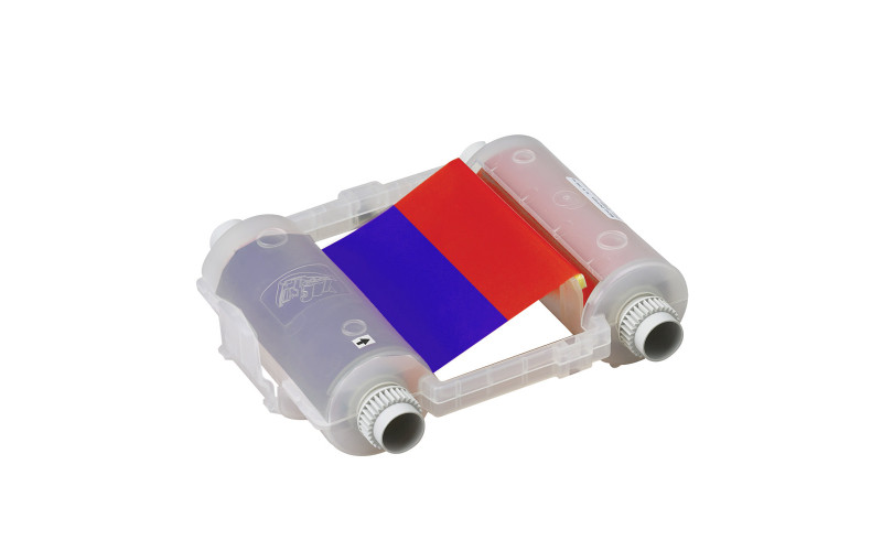 Globalmark Ribbon - 2 Colour Red/Blue 105mm x 60m