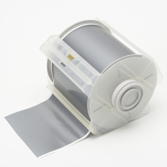 Globalmark Tape - Metalized Silver Polyester 100mm x 30m Globalmark Tape - Metalized Silver Polyester 100mm x 30m