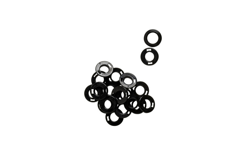 Re-inforcing grommets for tag holes, pack of 100 Re-inforcing grommets for tag holes, pack of 100