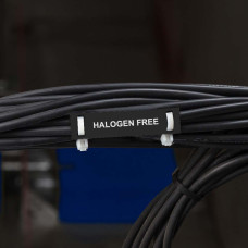 Halogen Free Cable Tags, BLACK, 10 x 60mm (250 box), BM7-10x60-7643-BK