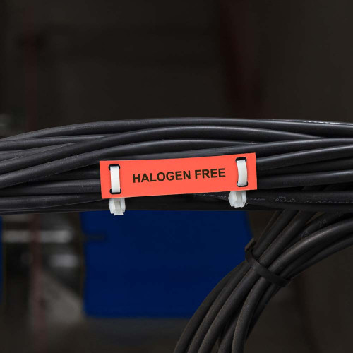 Halogen Free Cable Tags, ORANGE, 10 x 60mm (250 box), BM7-10x60-7643-OR