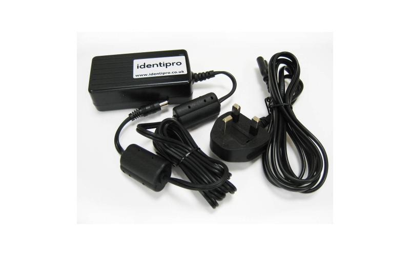 IdXpert UK 3-Pin Power Adapter, for ABC or Keyboard Layout printers (XPERT-ACUK)
