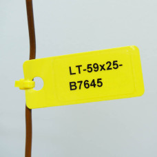 Laminat Blank Tags NO RIVET, YELLOW 59mm x 25mm x 50pcs (LT-59X25-B7645-0.05)