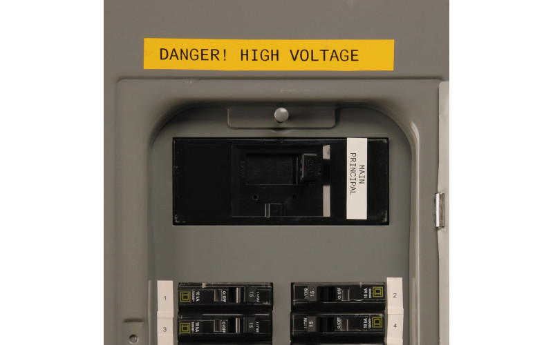 Nylon Cloth Yellow labels, 15mm(W) x 9mm(H) x 750 labels (M6-67-499-YL)