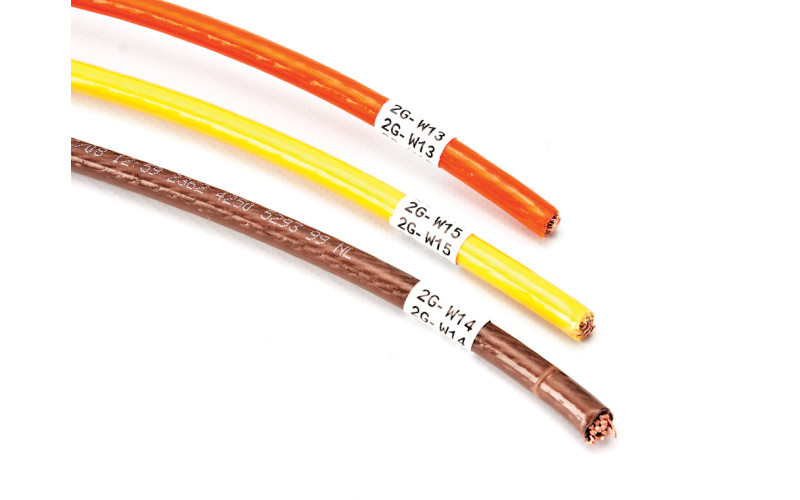 A6200 Nylon Cloth Labels for 3.3 - 6.35mm cables, 12.7 x 25.4mm x 4000 bulk (BA62-16-499)