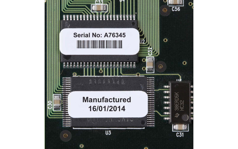 Static Dissipative Polyester White labels, 25.4mm(W) x 12.7mm(H) x 500 labels (M6-17-473) Static Dissipative Polyester White labels, 25.4mm(W) x 12.7mm(H) x 500 labels (M6-17-473)