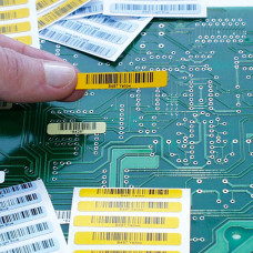 BBP11/BBP12 Polyester PCB Yellow Labels 15mm x 9mm, 2500 labels, 5 per row (BPT- G3-8423-YL)