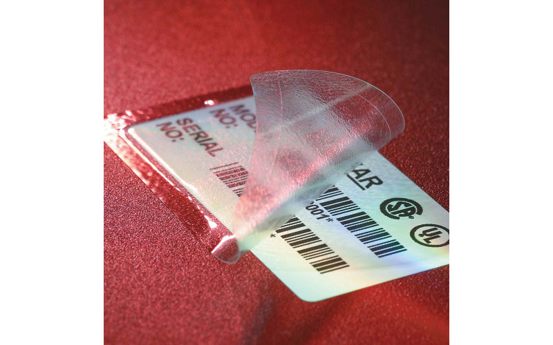 Metallised Permashield Silver labels, 69.9mm(W) x 31.8mm(H) x 100 labels (M6-26-428-PSL)