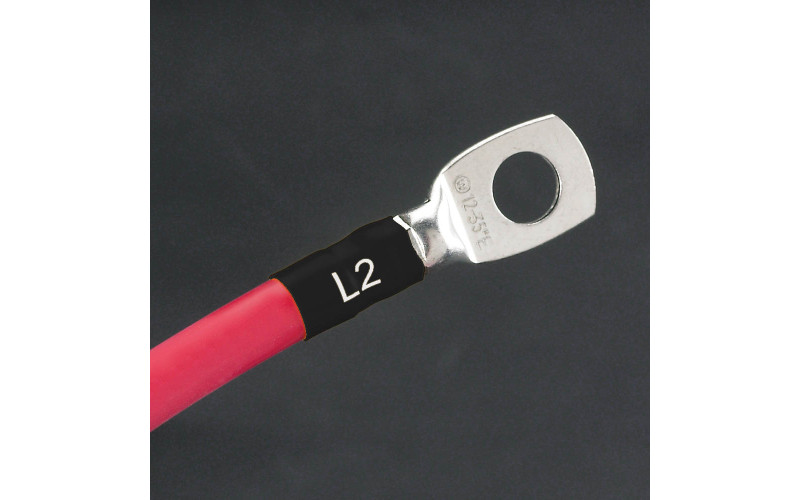 Permasleeve Double Sided for 13-35mm wire diam, 50.8 x 61.8mm x 150 (B33D-1500-2-342BK)