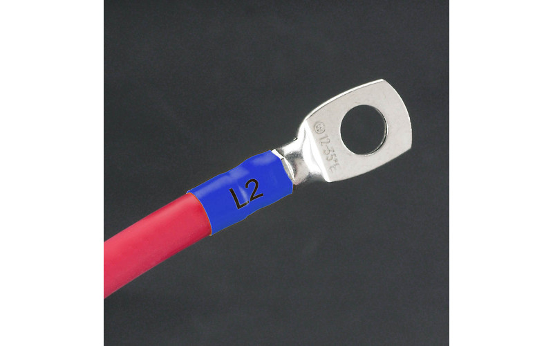 Permasleeves Blue 11.4-24.1mm wire diam 44.8mm(W) x 42.2mm(H) x 50pcs (M6-1000-175-342-BL)