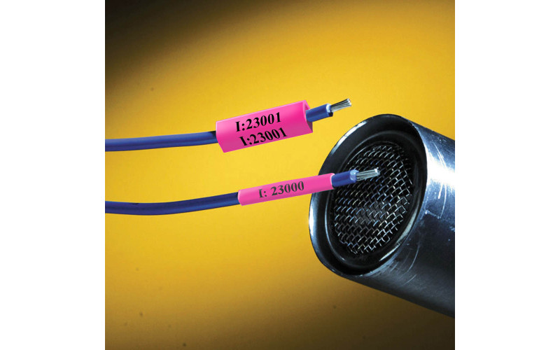 High Temp Sleeves Pink 1.2-2.8mm wire diam 25.8mm(W) x 6mm(H) x 100pcs (M6-125-1-345-PK)
