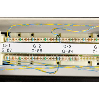 Polyester Black/White Continuous 12mm x 7.6m (M4C-475-422) Polyester Black/White Continuous 12mm x 7.6m (M4C-475-422)