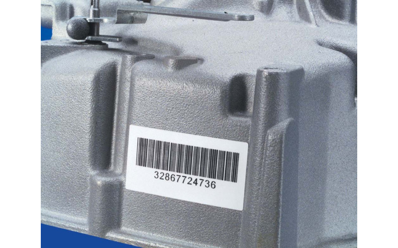 Polyester Labels, standard adhesive, white - 76.20 x 101.60 mm x 500 (B33-76-422)