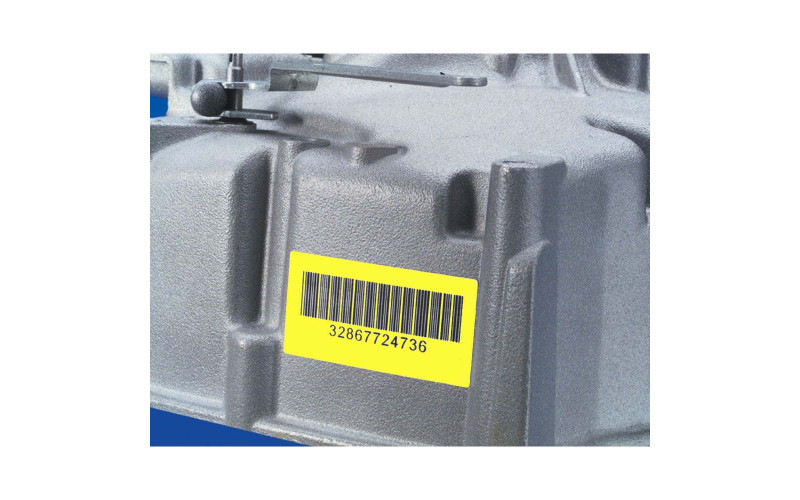 BBP33/i3300 Polyester, Standard Adhesive SATIN YELLOW - 20.0 x 8.0mm, 5000 labels (B33-G2-8423YL) 4 across