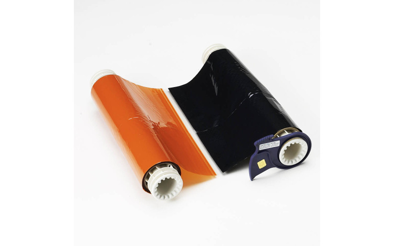BBP85/Powermark ribbon - Black/Orange 220mm, B85-R-220x60-BK/OR-380P