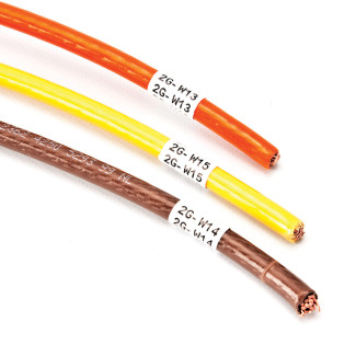 Self-Lam labels for 3-5mm wire diameter, 51mm(w) x 25mm(h) 1500 labels (B33-137-427AW)