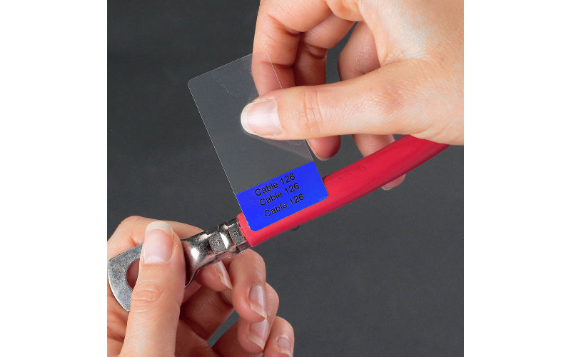 Self-lam Blue 10.8-24.3mm wire diam 25.4mm(W) x 101.6mm(H) x 100 labels (M6-23-427-BL) Self-lam Blue 10.8-24.3mm wire diam 25.4mm(W) x 101.6mm(H) x 100 labels (M6-23-427-BL)