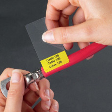 Self-Lam Yellow 6-14mm wire diameter 25mm(W) x 64mm(H) 110 labels (M4-51-427-YL)