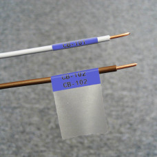 Self-lam Blue 2.7-5.1mm wire diam 25.4mm(W) x 25.4mm(H) x 250 labels (M6-19-427-BL)