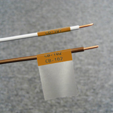 Self-lam Brown 2.7-5.1mm wire diam 25.4mm(W) x 25.4mm(H) x 250 labels (M6-19-427-BR)