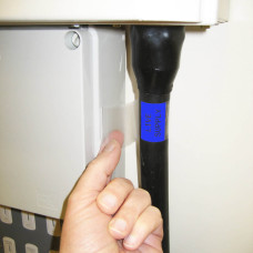 Self-lam Blue 16.2-36.4mm wire diam 38.1mm(W) x 152.4mm(H) x 50 labels (M6-34-427-BL)